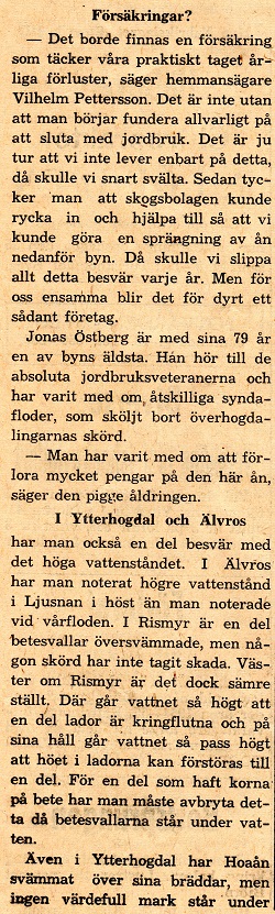 Översvämning Hoan Överhogdal